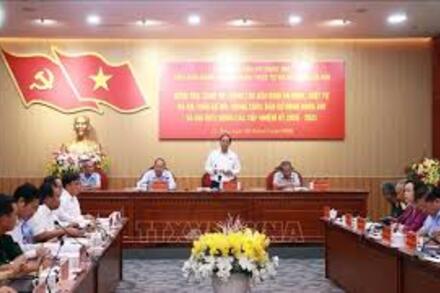 Phó Chủ tịch Quốc hội Trần Quang Phương: Đảm bảo tuyệt đối an ninh trật tự và an toàn xã hội trong kỳ bầu cử sắp tới