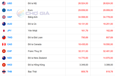 Tỷ giá USD hôm nay 25/6/2026: Đồng bạc xanh lên đỉnh 13 tháng