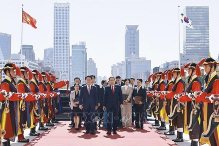 Chủ tịch Quốc hội Hàn Quốc đón, hội đàm với Chủ tịch Quốc hội Trần Thanh Mẫn