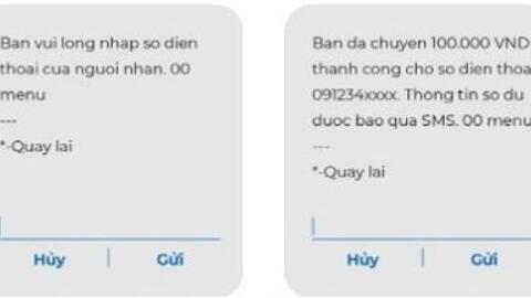 Hướng dẫn chuyển tiền Mobile Money VinaPhone khi không có data Internet