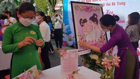 Thi cắm hoa gây Quỹ Học bổng Nguyễn Đức Cảnh