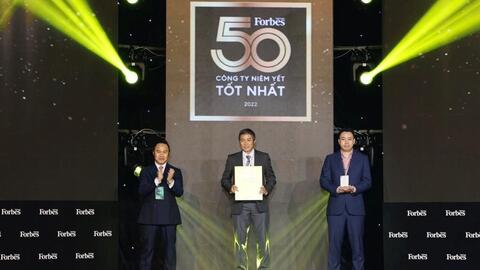PVFCCo được vinh danh ‘Top 50 công ty niêm yết tốt nhất Việt Nam năm 2022’