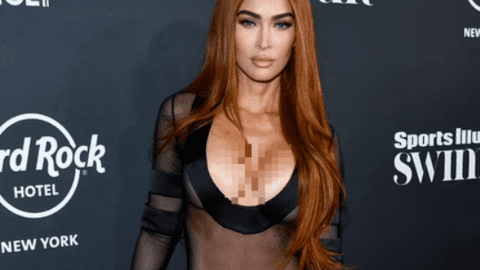 Megan Fox lại gây sốt với đầm xuyên thấu