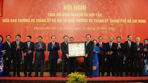 Hà Nội và TP HCM hợp tác toàn diện