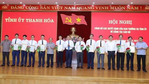 Thư ký Bí thư Thanh Hóa giữ chức Phó chánh Văn phòng