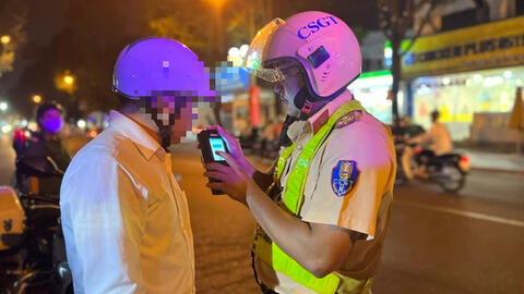 Giật mình con số vi phạm nồng độ cồn ở Bình Dương trong 5 ngày
