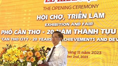 Cần Thơ: Khai mạc sự kiện lớn chào mừng 20 năm thành phố trực thuộc trung ương