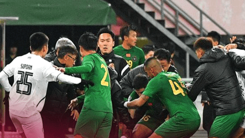 Cầu thủ Thái Lan và Trung Quốc hỗn chiến ở AFC Champions League