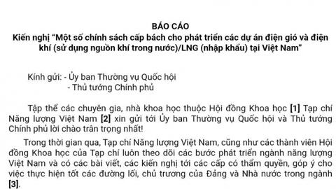 Đề xuất một số ‘chính sách cấp bách’ phát triển nguồn điện gió và điện khí tại Việt Nam