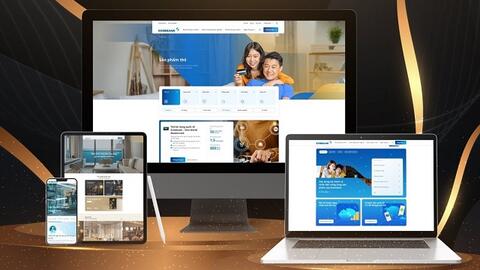 Eximbank thay đổi giao diện website