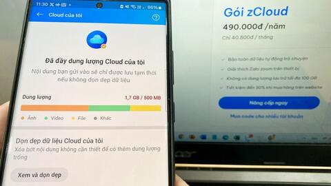 Zalo âm thầm giảm một nửa dung lượng lưu trữ miễn phí