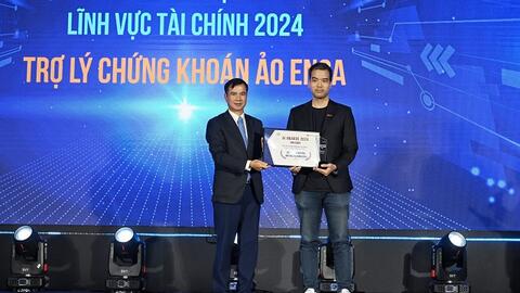 Trợ lý chứng khoán ảo Ensa của DNSE được vinh danh “Giải pháp AI đột phá lĩnh vực tài chính”