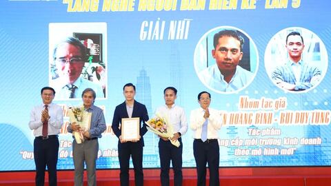 6 tác phẩm đoạt giải Cuộc thi "Lắng nghe người dân hiến kế" lần 5