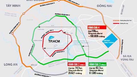 Bộ GTVT đề xuất thay đổi phương án triển khai xây dựng đường Vành đai 4 TPHCM