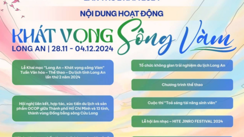 Long An công bố thời gian và địa điểm diễn ra chuỗi sự kiện quan trọng
