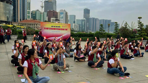 114 đoàn viên ưu tú tham gia hành trình "Hoa bàng vuông"