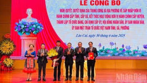 Công bố nghị quyết, quyết định của Trung ương về thành lập tỉnh Lào Cai mới