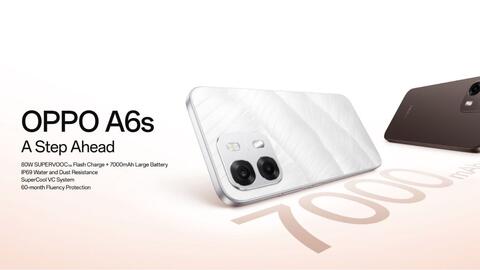 OPPO A6s 4G ra mắt: Pin 7.000 mAh đi kèm sạc nhanh 80W và chuẩn kháng nước IP69