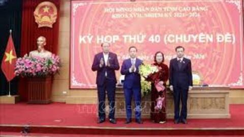 Bà Hà Nhật Lệ được bầu giữ chức Phó Chủ tịch UBND tỉnh Cao Bằng
