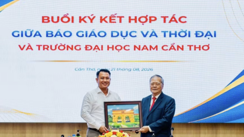 Báo GD&TĐ ký kết hợp tác toàn diện với Trường ĐH Nam Cần Thơ