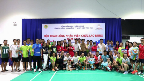 Nhiệt điện Vĩnh Tân tổ chức Hội thao công nhân, viên chức lao động năm 2024