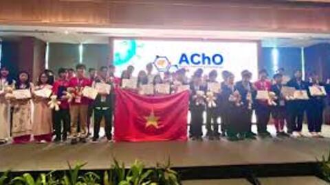 Đoàn Việt Nam giành 44 giải tại kỳ thi Olympic Hóa học Châu Á AChO