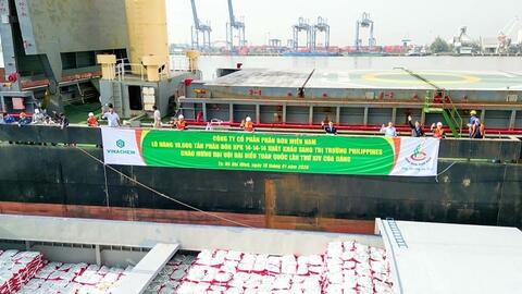 Phân bón Miền Nam xuất khẩu 10.000 tấn NPK sang Philippines