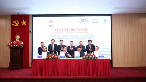 Ký hợp đồng cung cấp thiết bị cơ điện dự án Thủy điện Trị An mở rộng