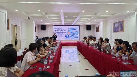 Thanh Hóa: Bồi dưỡng ứng dụng AI trong sáng tạo hình ảnh đa nền tảng cho gần 40 phóng viên, biên tập viên