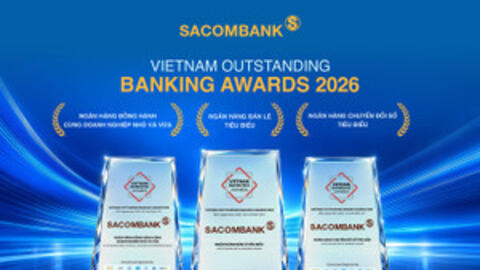 Sacombank 'lập hat trick' giải thưởng nhờ năng lực số và thấu hiểu khách hàng