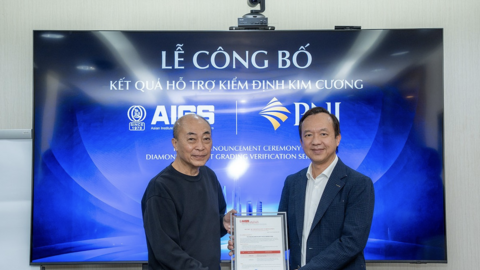 AIGS công bố kết quả kiểm định: 100% mẫu kim cương PNJ là kim cương thiên nhiên, phù hợp thông số 4C