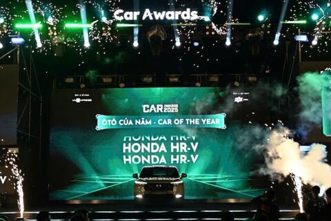 Honda HR-V giành “Ôtô của năm 2025” toàn thị trường và phân khúc B-SUV