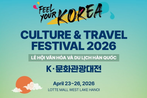 Trải nghiệm Lễ hội Văn hóa - Du lịch Hàn Quốc 2026 tại Hà Nội