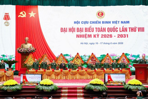 Đại hội đại biểu toàn quốc Hội Cựu chiến binh Việt Nam lần thứ VIII chính thức bước vào phiên làm việc đầu tiên
