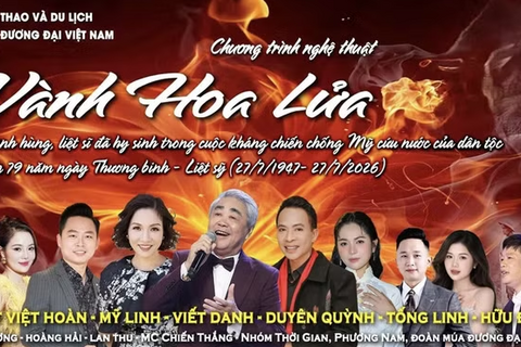 ‘Vành hoa lửa’ lan tỏa thông điệp tri ân nhân Ngày Thương binh - Liệt sĩ
