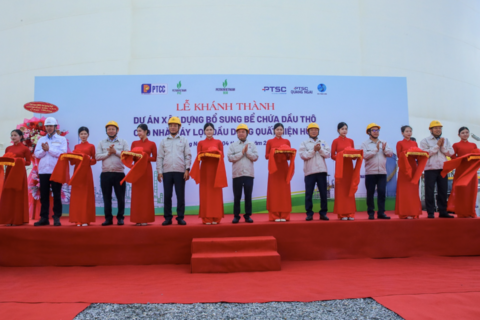Năng lực tồn chứa dầu thô của NMLD Dung Quất tăng thêm 12,5%