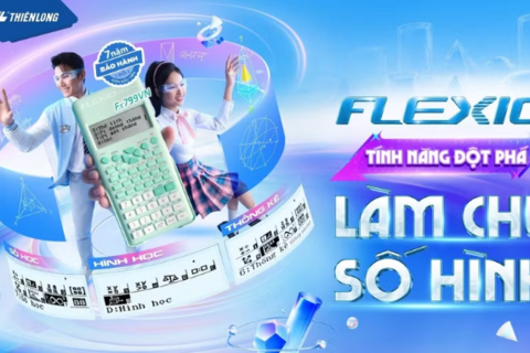 Thương hiệu Flexio từ Thiên Long ra mắt máy tính giúp học sinh làm chủ môn toán