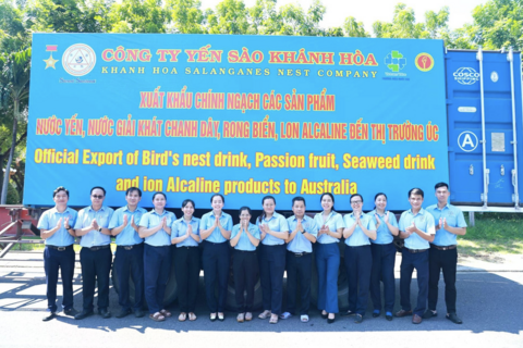 Công ty Yến sào Khánh Hòa xuất khẩu lô hàng gần 19.000 USD sang Úc