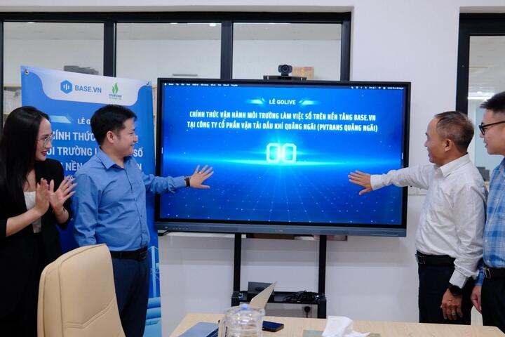 PVTrans Quảng Ngãi chính thức vận hành môi trường làm việc số trên nền tảng Base.vn