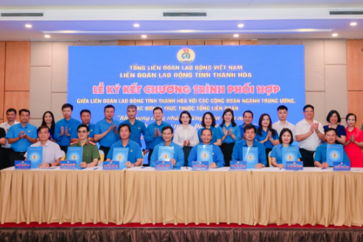 Công đoàn Petrovietnam ký kết phối hợp với Liên đoàn Lao động tỉnh Thanh Hóa