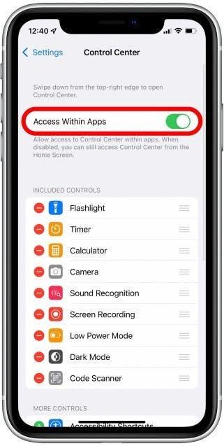 Hướng dẫn chỉnh cỡ chữ iPhone trong Control Center