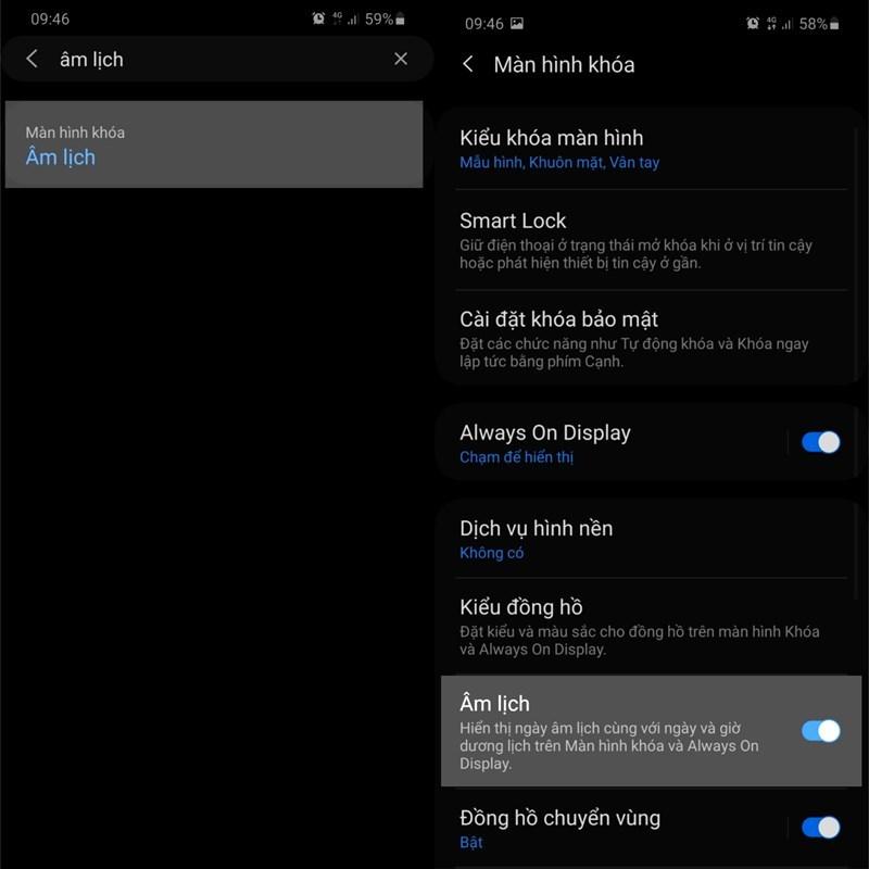Hướng dẫn cài lịch âm trên màn hình khóa Samsung