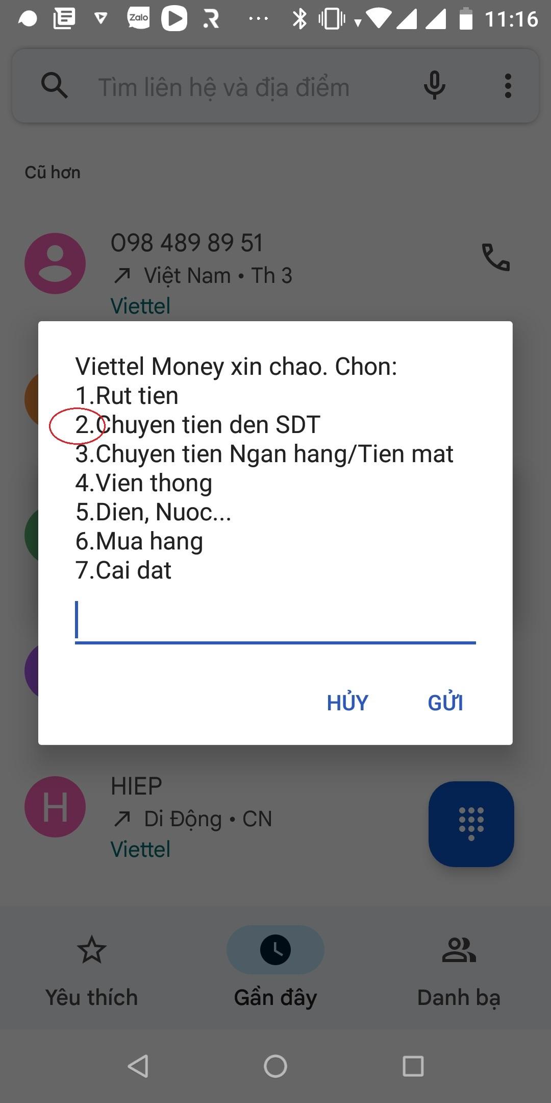 Hướng dẫn chuyển tiền Mobile Money Viettel khi không có data Internet