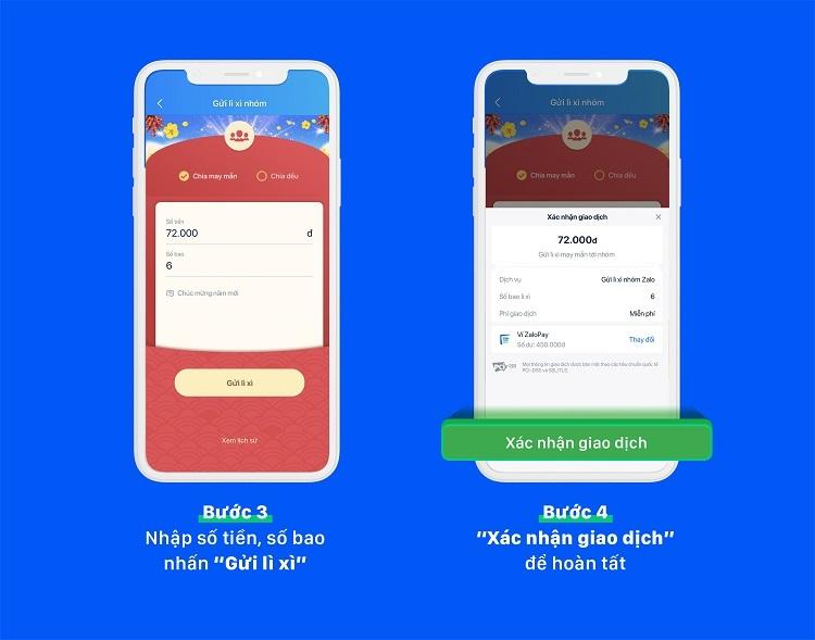 Hướng dẫn lì xì trên Zalo