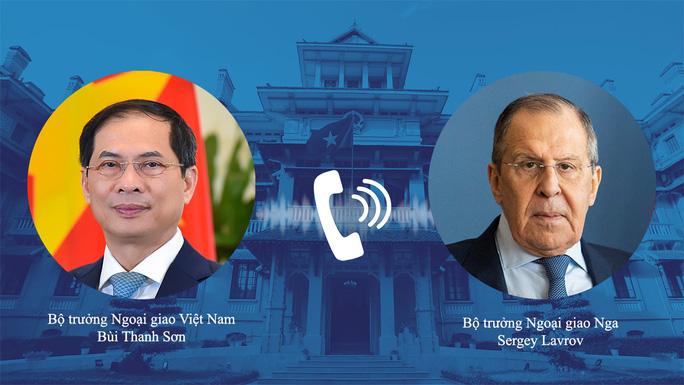 Bộ trưởng Ngoại giao Bùi Thanh Sơn điện đàm với Bộ trưởng Ngoại giao Nga và Ukraine - Ảnh 2.