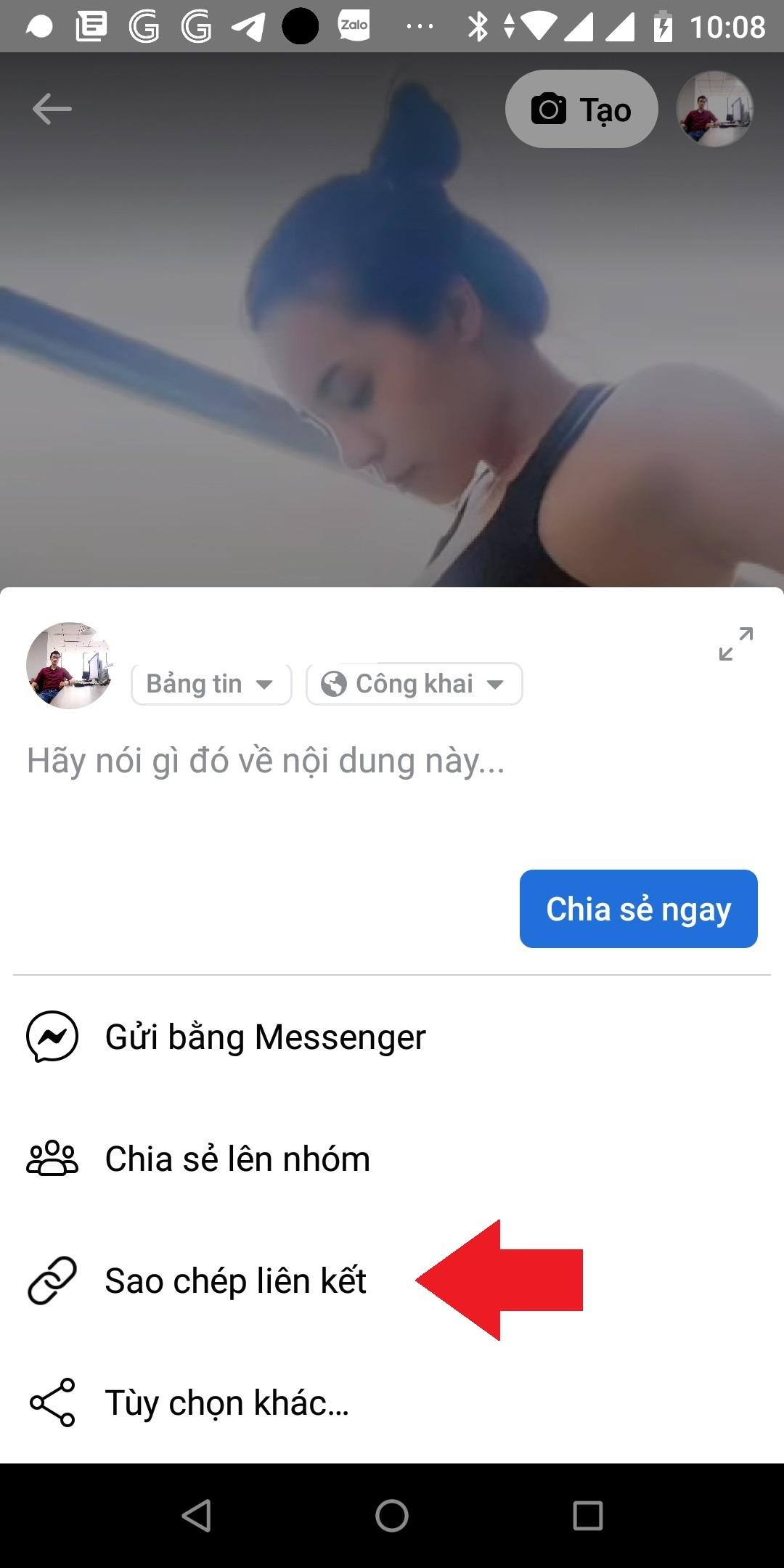 Hướng dẫn lấy link video Facebook Reels