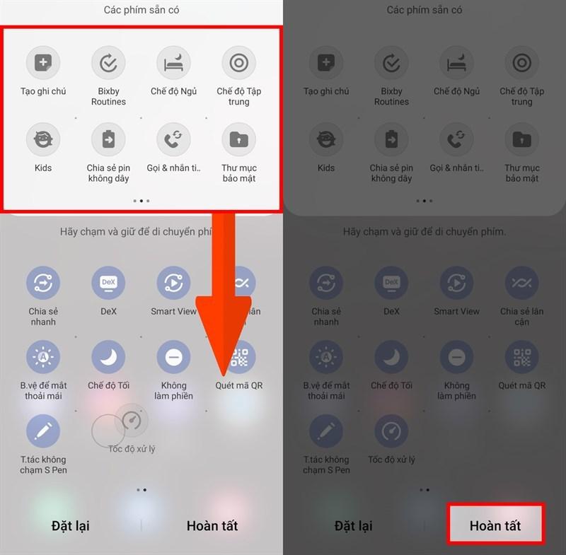 Hướng dẫn thêm tùy chỉnh nhanh Galaxy S22