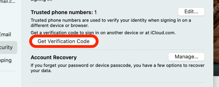 Hướng dẫn lấy mã xác thực Apple ID trên máy Mac