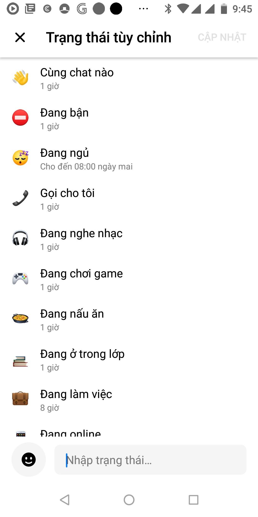 Cách cập nhật trạng thái hoạt động Facebook Messenger tùy ý