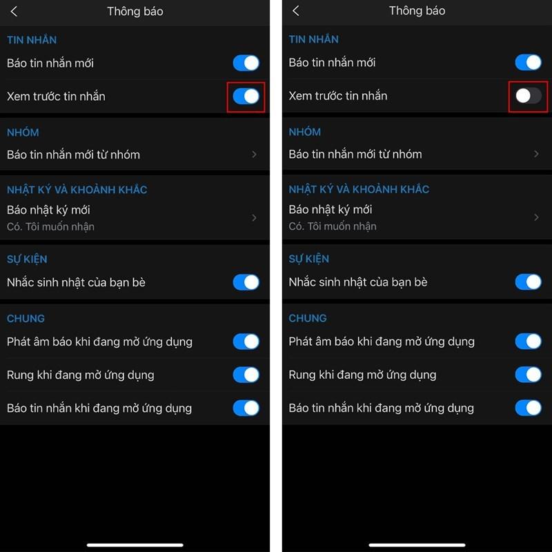Hướng dẫn xem trước tin nhắn Zalo trên điện thoại, máy tính